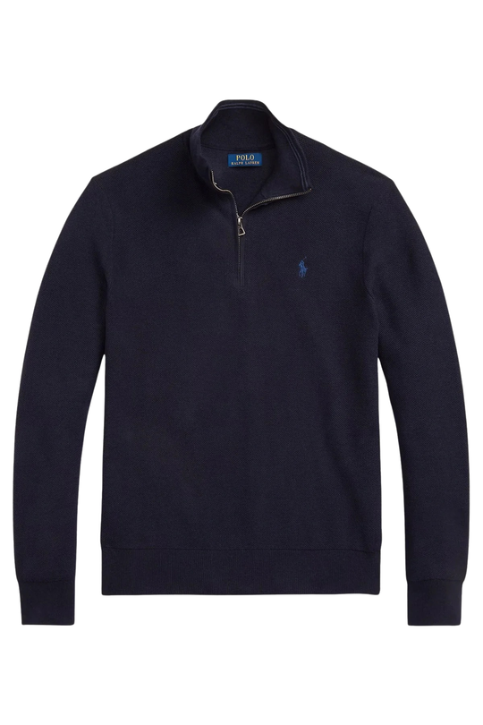 Regular Fit Perkins Yaka Örgü Triko Kazak