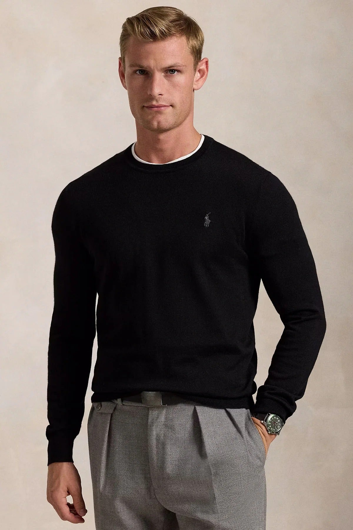 Slim Fit İnce Örgü Yün Triko Kazak