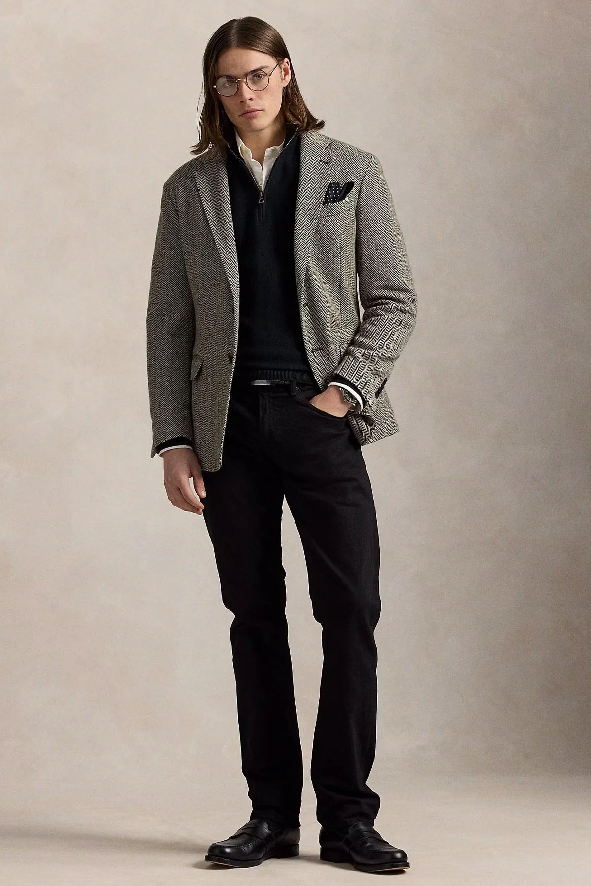 Regular Fit Perkins Yaka Örgü Triko