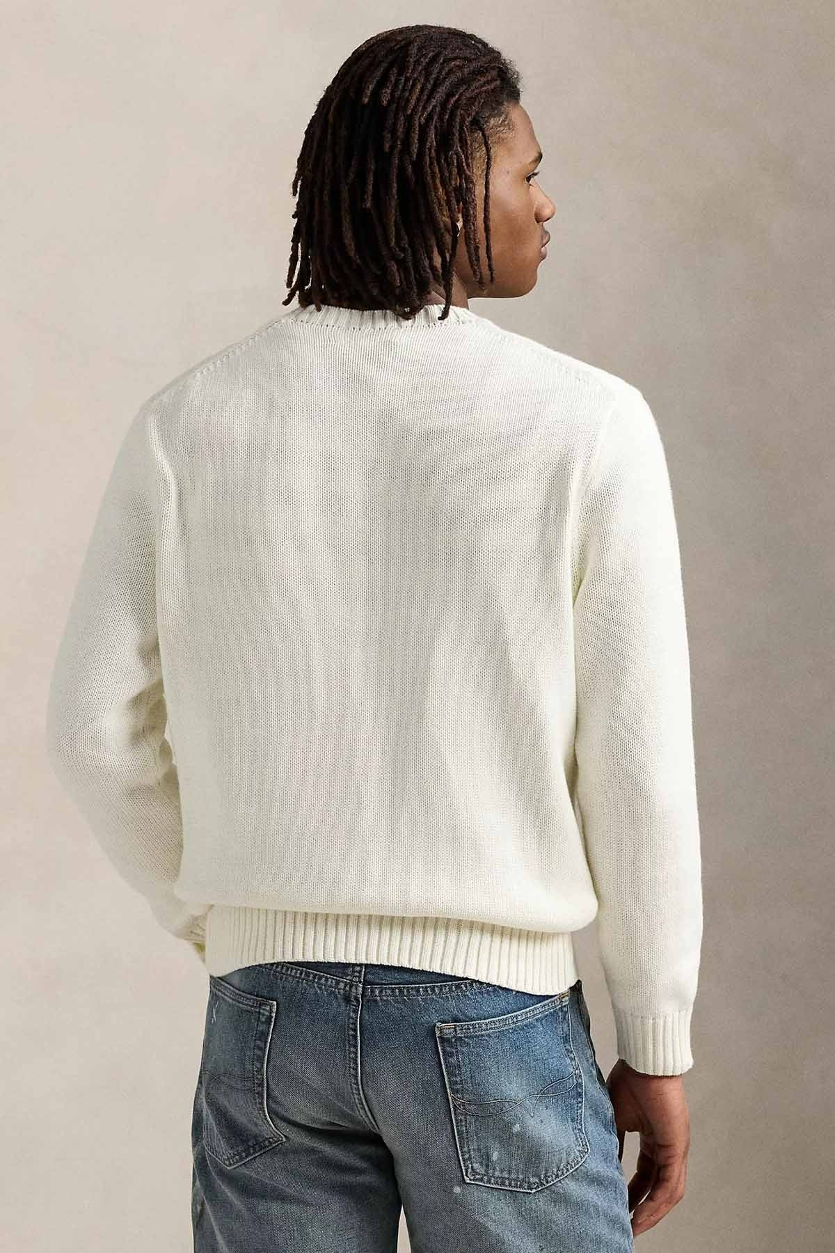 Relaxed Fit Bear Örgü Triko Kazak