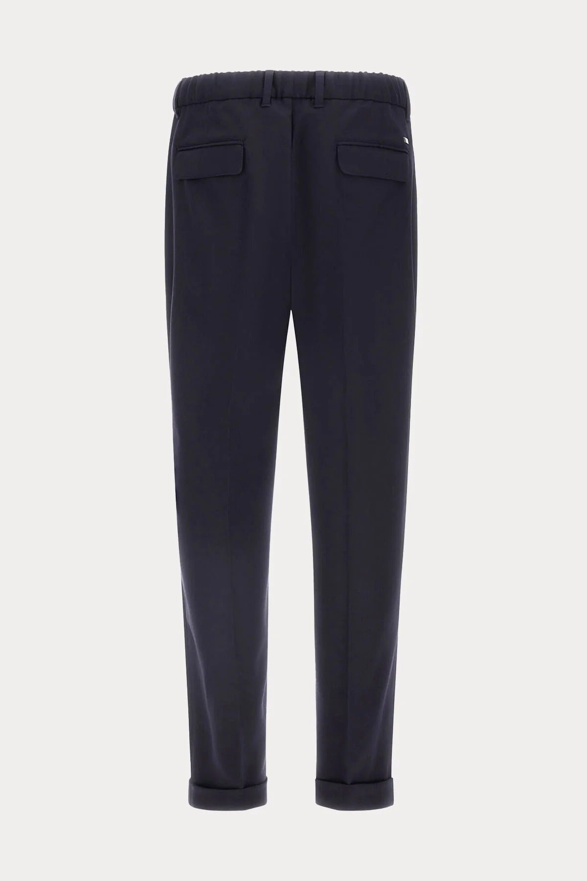 Rahat Kesim Tek Pile Duble Paça Yün Pantolon