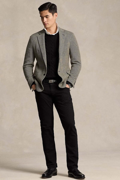 Yuvarlak Yaka Saç Örgü Triko Kazak