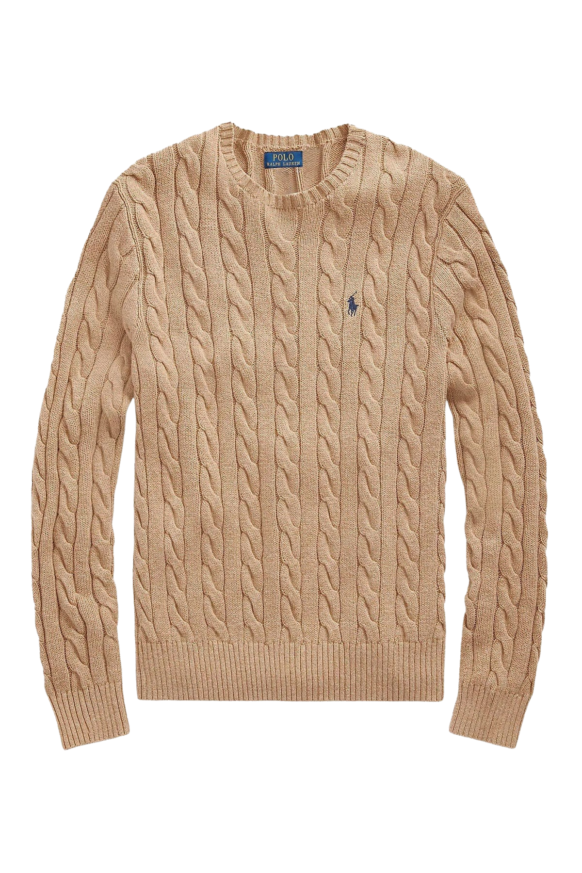 Klasik Saç Örgü Yuvarlak Yaka Triko Kazak