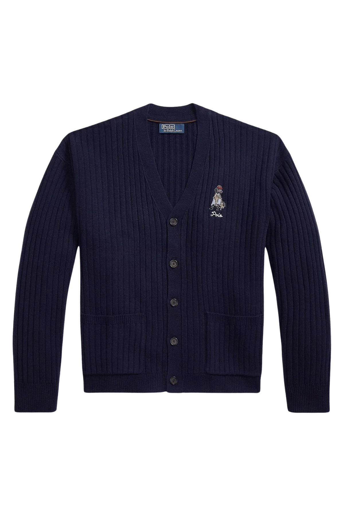 Relaxed Fit Bear Örgü Yün Triko Ceket