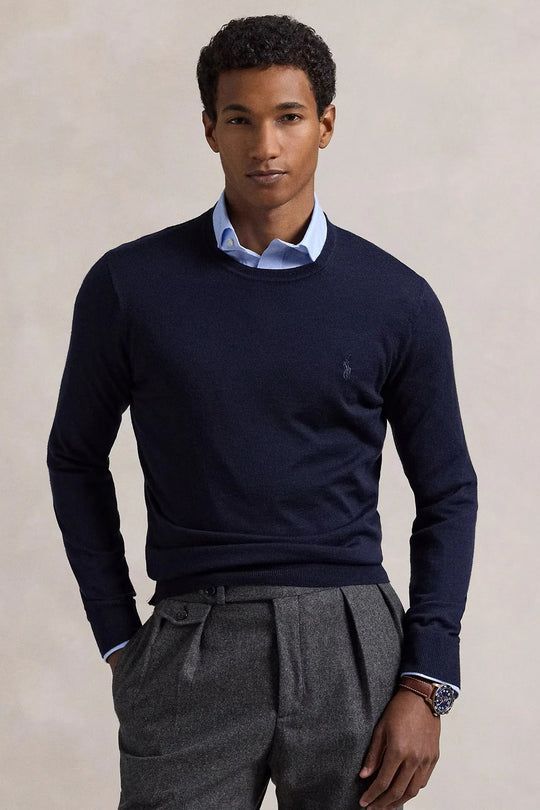 Slim Fit İnce Örgü Yün Triko