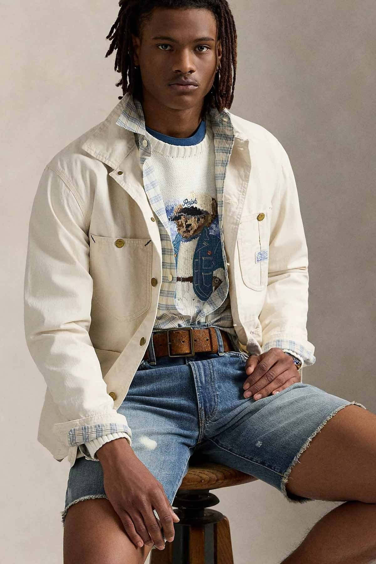 Relaxed Fit Bear Örgü Triko Kazak