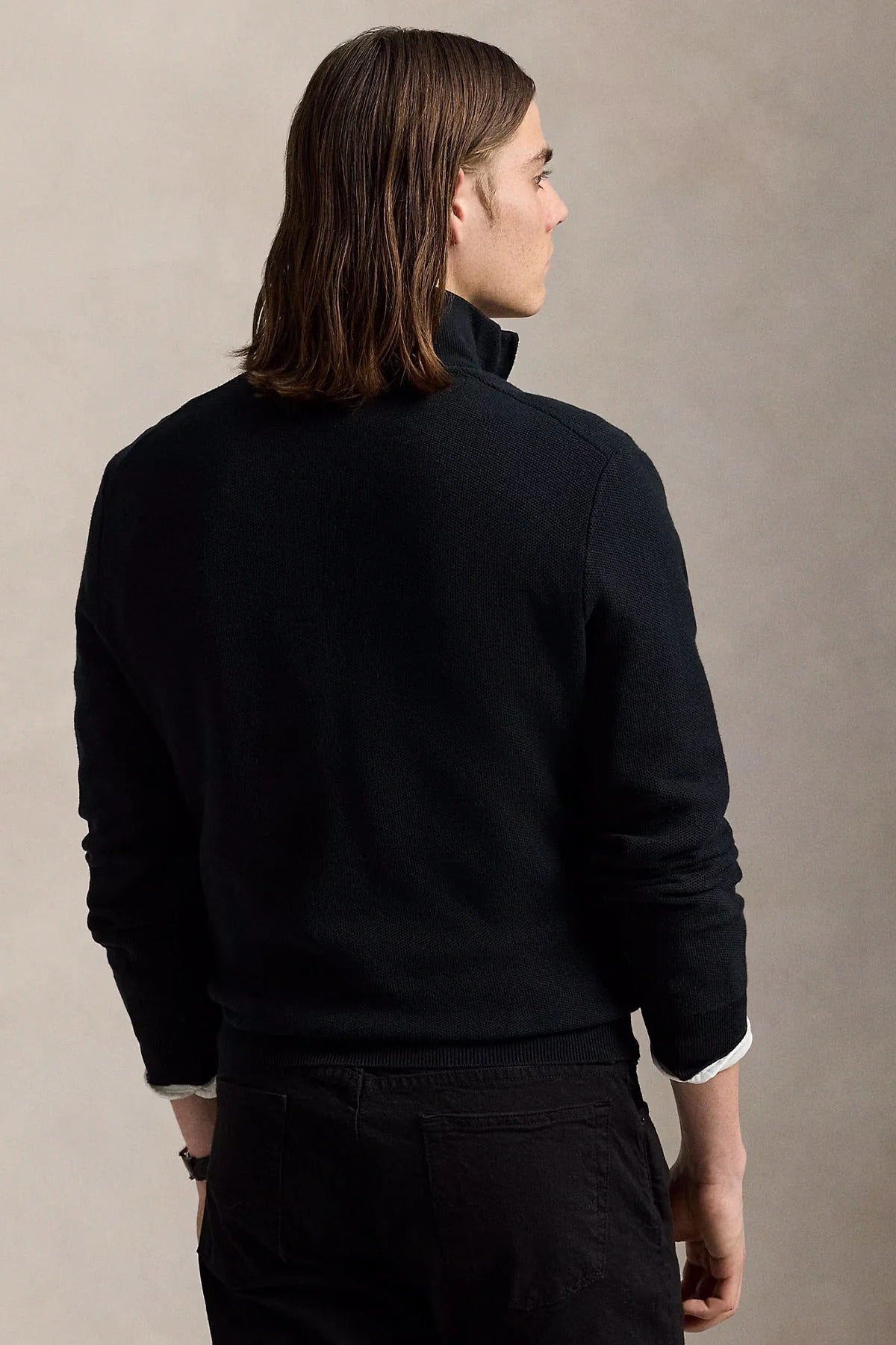 Regular Fit Perkins Yaka Örgü Triko