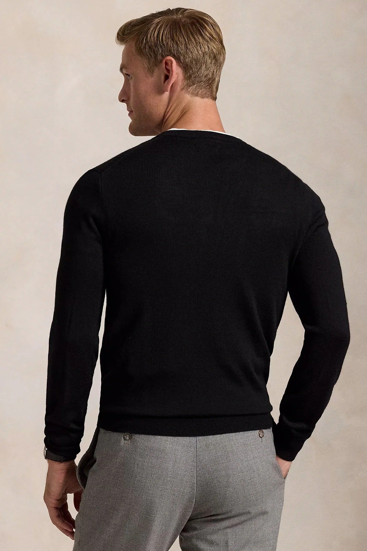 Slim Fit İnce Örgü Yün Triko Kazak