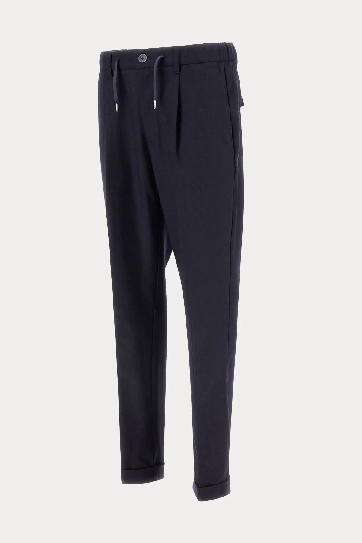 Rahat Kesim Tek Pile Duble Paça Yün Pantolon